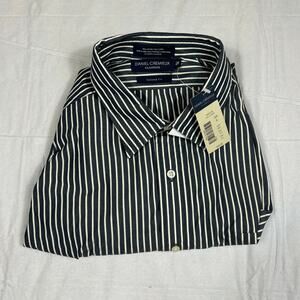 NWT Daniel Cremieux Classics Tailored Fit XL Dress Shirt Eclipse Navy Stripe